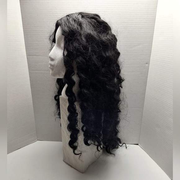Women's Wave Curl Wig Synthetic Black - Picture 1 of 12